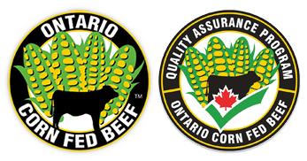 Ontario Corn Fed Beef and Ontario Corn Fed Beef Quality Assurance Program logos